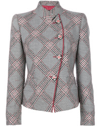 Женская серая шерстяная куртка от Giorgio Armani