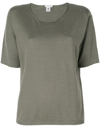 Женская серая шерстяная футболка от Le Tricot Perugia