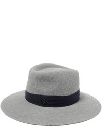 Женская серая шерстяная шляпа от Maison Michel