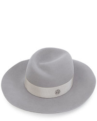 Женская серая шерстяная шляпа от Maison Michel