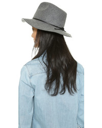 Женская серая шерстяная шляпа от Brixton