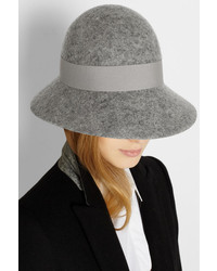 Женская серая шерстяная шляпа от Stella McCartney