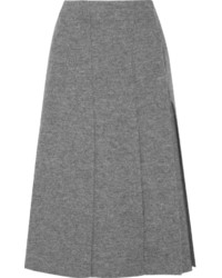 Серая шерстяная юбка-миди от Proenza Schouler