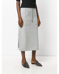 Серая шерстяная юбка от Joseph