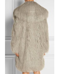 Серая шуба от Lanvin