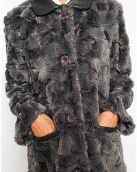 Серая шуба от Little White Lies