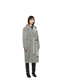 Серая шуба от Tibi