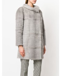 Серая шуба от Liska