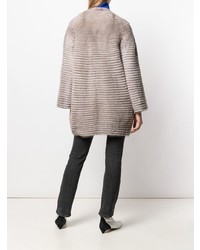 Серая шуба от Liska