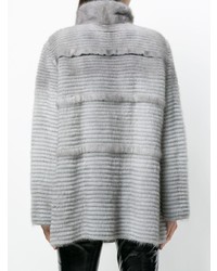 Серая шуба от Liska