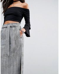 Серая юбка в клетку от Asos