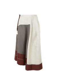 Серая юбка-миди со складками от Comme Des Garçons Vintage