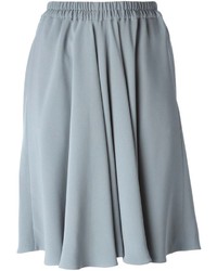 Серая юбка-миди со складками от Giorgio Armani