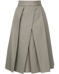 Серая юбка со складками от Jil Sander