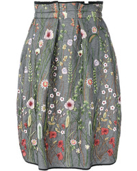 Серая юбка со складками от Odeeh