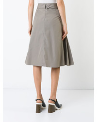 Серая юбка со складками от Jil Sander