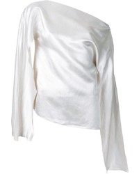 Серебряная блузка с длинным рукавом от CHRISTOPHER ESBER