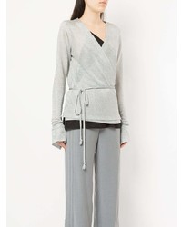 Серебряная блузка с длинным рукавом от Kacey Devlin