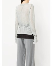 Серебряная блузка с длинным рукавом от Kacey Devlin