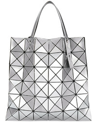 Серебряная большая сумка от Bao Bao Issey Miyake