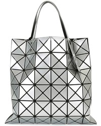 Серебряная большая сумка от Bao Bao Issey Miyake