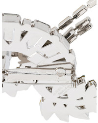 Серебряная брошь от Alberta Ferretti