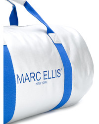 Женская серебряная кожаная спортивная сумка от Marc Ellis