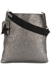 Женская серебряная кожаная сумка со звездами от Golden Goose Deluxe Brand