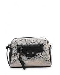 Серебряная кожаная сумка через плечо от Baggini