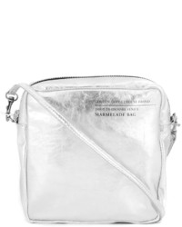 Серебряная кожаная сумка через плечо от Golden Goose Deluxe Brand