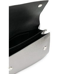 Женская серебряная кожаная сумка от M2Malletier