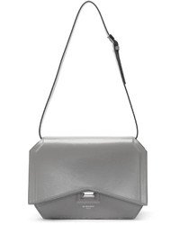 Женская серебряная кожаная сумка от Givenchy