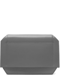 Женская серебряная кожаная сумка от Givenchy