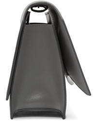 Женская серебряная кожаная сумка от Givenchy