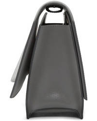 Женская серебряная кожаная сумка от Givenchy