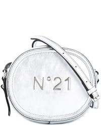 Женская серебряная кожаная сумка от No.21