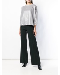 Женская серебряная кофта с коротким рукавом от Antonelli