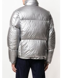 Мужская серебряная куртка-пуховик от Golden Goose Deluxe Brand