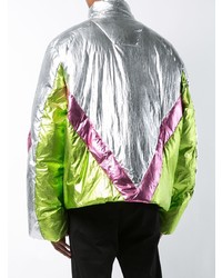Мужская серебряная куртка-пуховик от Angus Chiang
