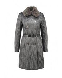 Женская серебряная куртка-пуховик от Tru Trussardi