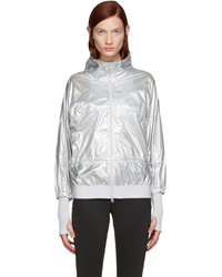 Женская серебряная куртка от adidas by Stella McCartney