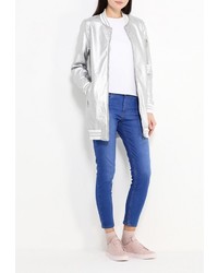 Женская серебряная куртка от B.Style