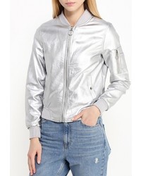 Женская серебряная куртка от B.Style