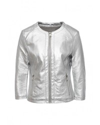 Женская серебряная куртка от B.Style