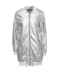 Женская серебряная куртка от B.Style