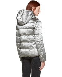 Женская серебряная куртка от Duvetica