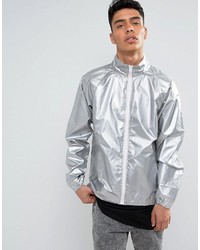 Мужская серебряная легкая куртка с принтом от Reclaimed Vintage