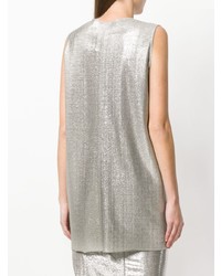 Женская серебряная майка от Rick Owens Lilies