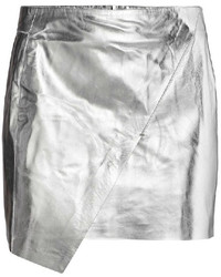 Серебряная мини-юбка