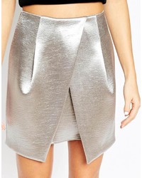 Серебряная мини-юбка от Asos